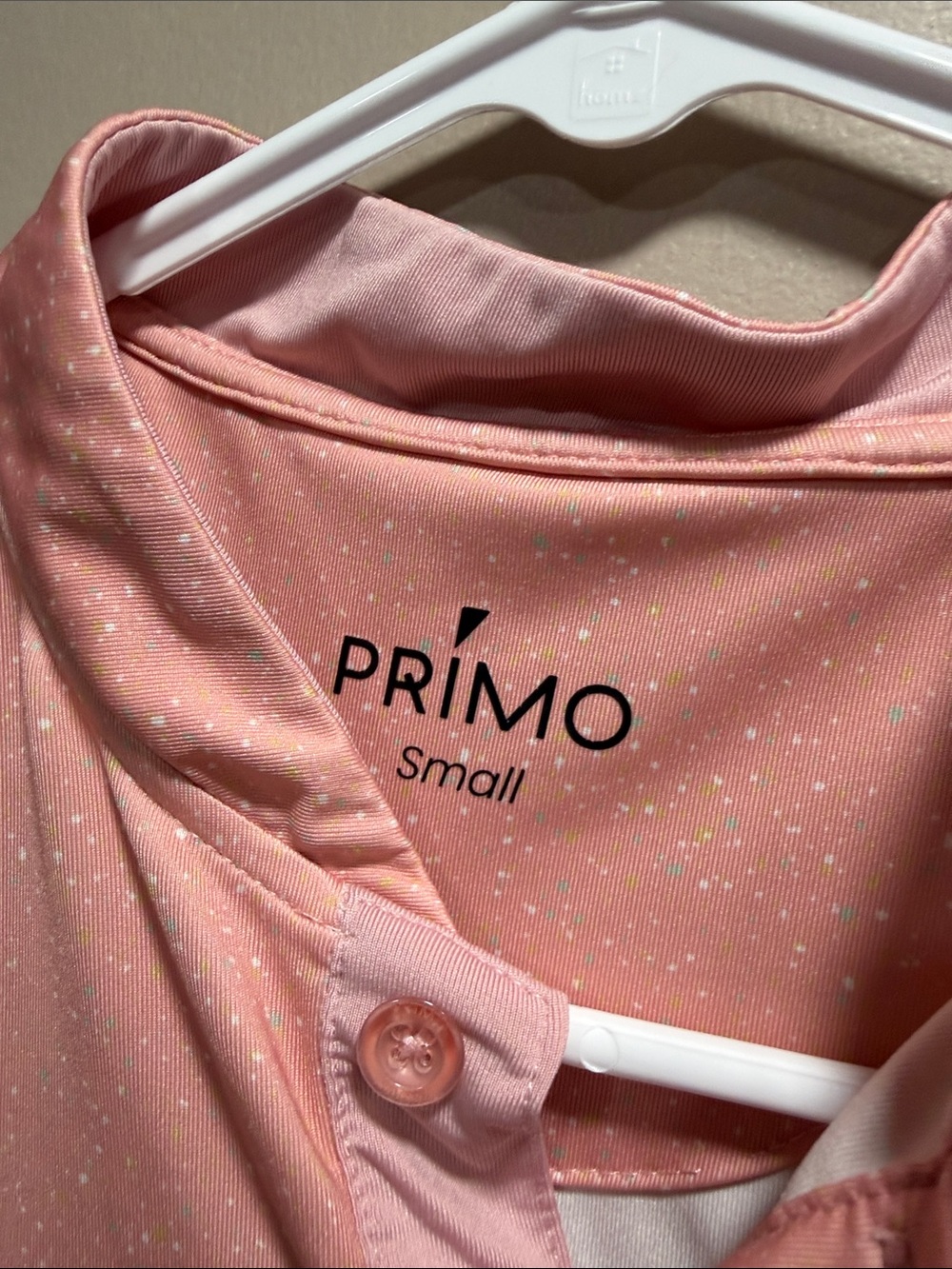 Primo Men’s Pink Short Sleeve Polo Shirt - Picture 2 of 4